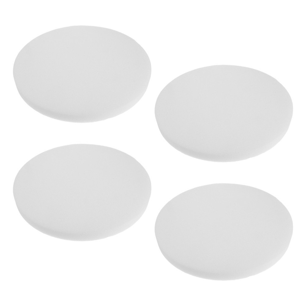 4Pcs Durable Round Sponge Cushion for Chair Seat Replacement Home Use White