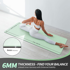 CAMBIVO Yoga Mat for Women Men Kids, 1/3 & 1/4 & 2/5 Inch Extra Thick Yoga Mat N