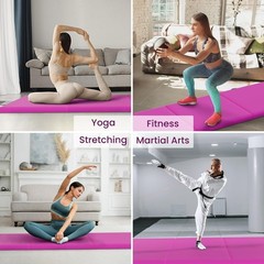 Fitvids Folding Exercise Gymnastics Mat 2’x6′ Portable Non-Slip
