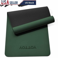 Non-Slip Exercise Mat Portable TPE Yoga Mat Cushioned Pilates Mat Eco-Friendly