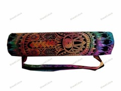 Indian Cotton Mandala Yoga Mat Exercise Bag Travel Pilates Mattress Carry Bag
