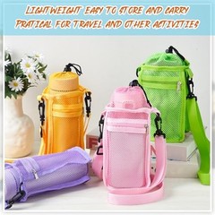 Water Bottle Holder for 1-30oz Drawstring Water Bottle Carrier with 4 4 Colors