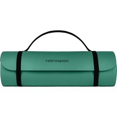 Solana 1″ Thick Yoga Mat w/Nylon Strap – Elm Green – Non 1″