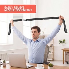 Stretching Strap for Physical Therapy and Home Rehab, 10 Loops NonElastic Yog…