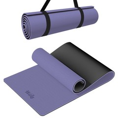 Non-slip TPE Yoga Mat for Women & Men,72″x24″ Double-Sided Workout Mat for Ho…