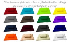 Zafu Zabuton Set, Cotton Cushions, Relaxing Yoga Meditation Practice, Gray