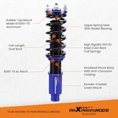 Coilovers for Honda CR-V 1996-2001 FWD AWD, Height Adjustable Coilovers Blue