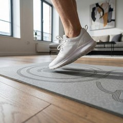 10mm Thick Non-Slip Fitness Mat for Jump Rope, Yoga & Pilates – Home Gym Exercis