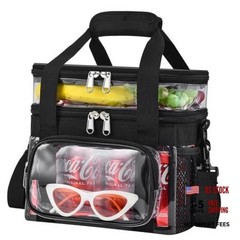 Clear Lunch Bag – Large Clear Lunch Bag for Work Double-Deck Reusable Lunch