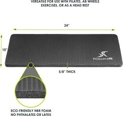 ProsourceFit Extra Thick Yoga Knee Pad And Elbow Cushion 15mm (5/8 ) Fits Mats