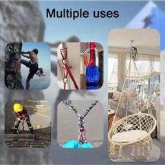 FOSER 2pcs Daisy Chains, Yoga Hammock Extension Strap, 23KN Adjustable Nylon And