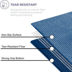 Voyage Yoga Mat, 10 Pack, 72″ X 24″ Professional Studio and Gym Bulk Yoga Mats,