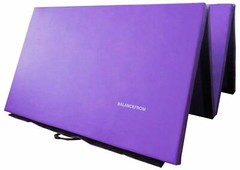 Gymnastics Mat Purple Exercise Floor Gym Portable Tumbling Yoga Home Thick Pad