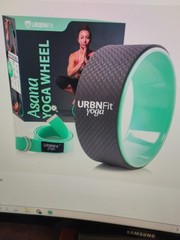 URBNFit Asana Yoga Wheel 12 Inch Roller Designed for Stretching & Flexibility