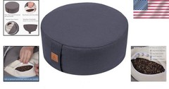 Versatile Yoga Bolster Cushion with Zippered Access – Perfect for Meditation
