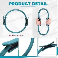 6 Pcs Pilates Ring 11.81 Inch Pilates Circle Yoga Ring Magic Lightweight Flex…