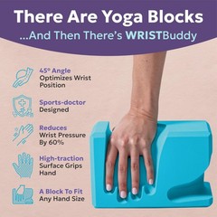 WRISTBuddy® HandShaped Ergonomic Yoga Blocks for Optimal Wrist Support During…