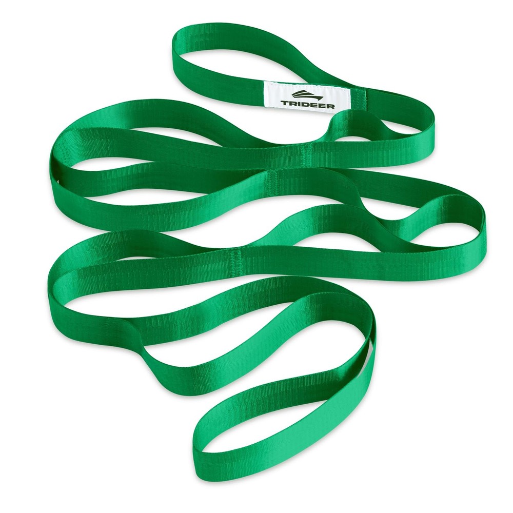 Non-Elastic Stretching Strap with Loops for Physical Therapy & Rehab, Knee Hi…