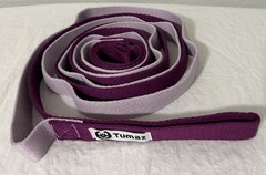 Tumaz Multi-Loops Strap-10 Loops Non-Elastic Yoga Strap-One Size Fits All Purple