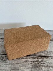 100% Natural Cork Yoga Block High Density – New Without Tags