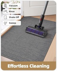 Small Dirt Trapping Mat Indoor 43x75cm, Doormat Indoor, Non Slip Doormat, E…