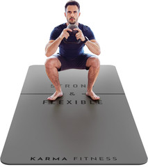 Large Exercise Mat – Extra Thick 10Mm Workout Mat (72″X32″) – Non-Slip TPE Yoga