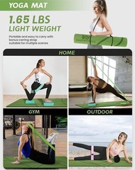 Yoga Starter Kit 12 in 1 – Yoga Set Include Yoga Mat, Foam Roller, 4 Resistan…