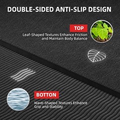 Extra Large Yoga Mat – 72″x48″ or 78″x57″, 1/4″–1/2″ Thick Mat for Women & Me…