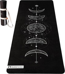 Yoga Mat With Strap 5mm Non Slip Suede & TPE – Eco-Friendly Fitness & Exercis…