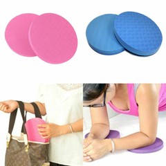 2PCS Round Yoga Mat Knee Elbow Pad, Exercise & Fitness Foam Non Slip