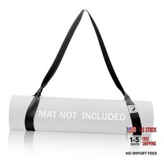 Yoga Mat Straps for Carrying, Adjustable Yoga Mat Carrier 72 inches Black