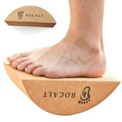 Rocalt Cork Yoga Blocks, Half Moon Yoga Block & Calf Stretching, Cork Foot St…
