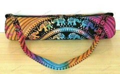 Fancy Handmade Yoga Bag 100%Cotton Mandala Mat Carry Gym Bag