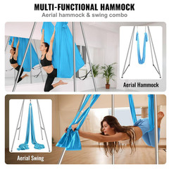 Yoga Frame and Yoga Hammock 9.67 Ft. H Professional Yoga Swing Stand Comes with