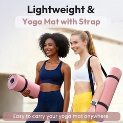 Premium POE Yoga Mat Non-Slip Dual-Sided Lightweight Portable Exercise Mat New
