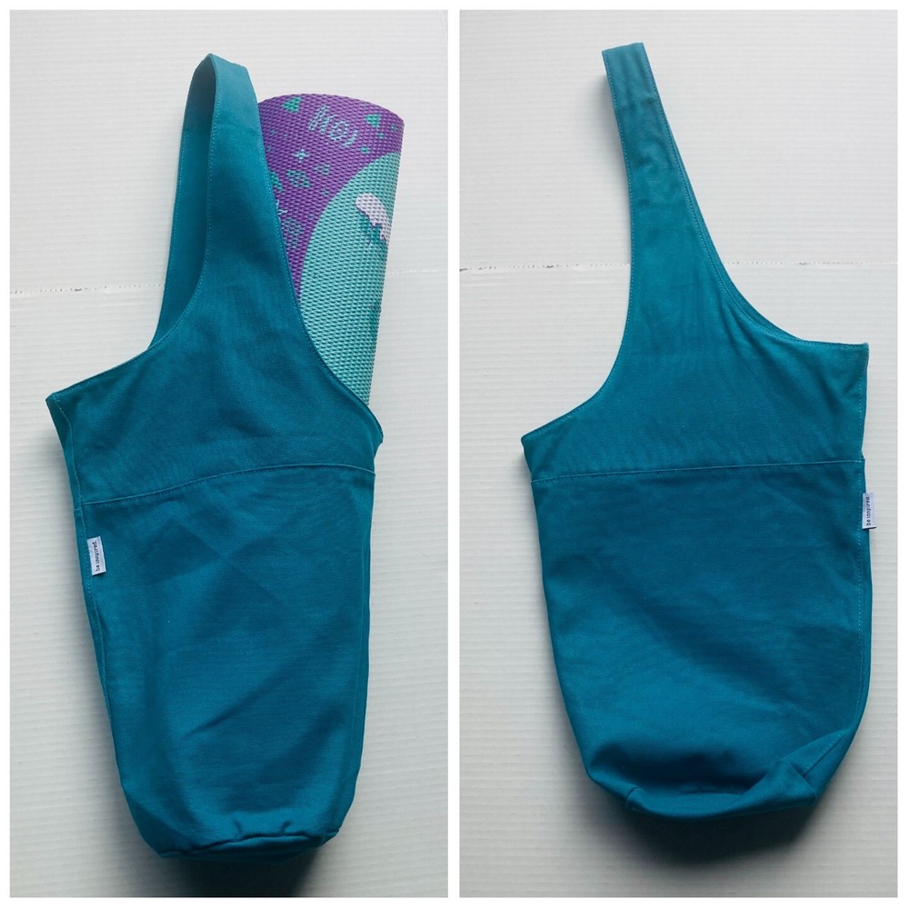 LOT OF 12 – Be Inspired Brand Yoga Mat Sling Bag Lake Green Wholesale Bulk
