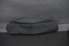 Gym Yoga Mat w Carry Bag Gray 24″x 70″ Non Slip Pad Health Branded Exercise