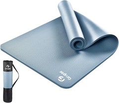 Yoga Mat Non Slip NBR Extra Thick 72×32 Anti Tear Exercise Mat Strap Bag