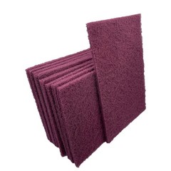 VSM 10-Pack: 6″ x 9″, Maroon – Very FIne, Non-Woven Hand Pad, Aluminum Oxide …