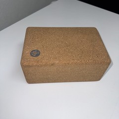 Manduka Cork Yoga Block Natural Cork Brown Support Prop Exercise Stretch