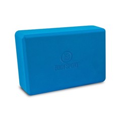 Body Sport Yoga Block, Blue, 3-Inch x 6-Inch x 9-Inch – High Density Foam Blocks