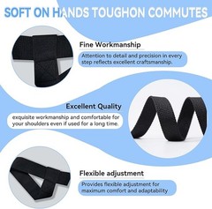 Yoga Mat Strap Carrier Adjustable Non Slip Holder Travel Gym Black