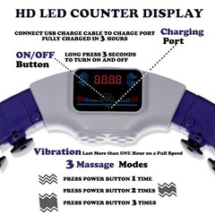 Smart Weighted Hula Hoop for Exercise+LED Counter Display+3 speeds of Vibrations