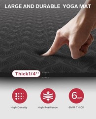 72″x48″Extra Large Yoga Mat 8mm Non-Slip Wide Exercise Mat for Home Workouts