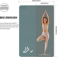 Lightweight 6’x4′ Yoga Mat with High Elasticity – Perfect for Home Workouts