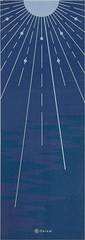 Gaiam Print Yoga Mat, Non Slip Exercise & Fitness Mat for All Types of Yoga, Pil