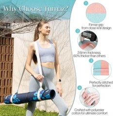 Soft Yoga Mat Strap – Exceptional Comfort for Effortless Carrying & Stretching
