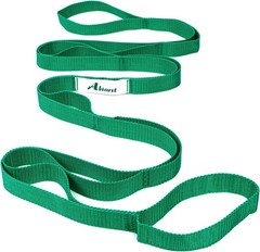 Abiarst Stretching Strap Yoga Straps 10 Loops Non Elastic