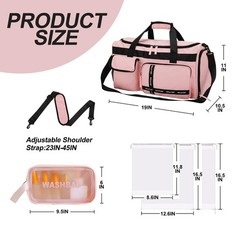 MAXTOP Gym Bag for Women Men Travel Duffle Bag Large Capacity Carry On Weeken…
