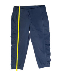 Athleta Womens Navy Blue La Viva Capri Crop Jogger Pants Size 4